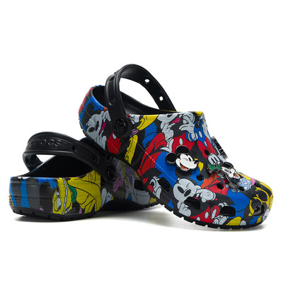 卡骆驰男女鞋25秋季经典米奇和朋友们Clog运沙滩鞋休闲洞洞鞋拖鞋