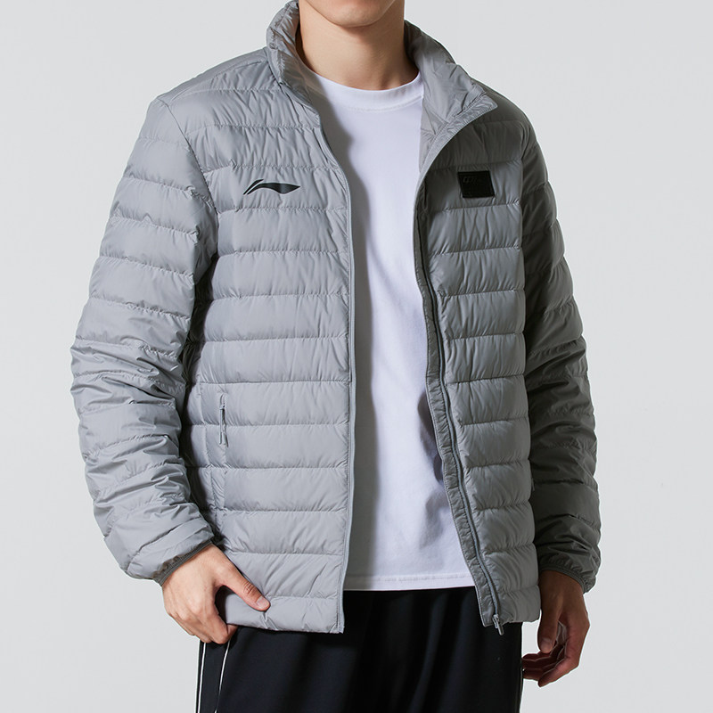 李宁男装女装2026春季新款羽毛球系列训练轻薄保暖休闲羽绒服外套