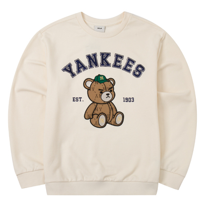 MLB官方男孩女孩卫衣2025冬季儿童宽松长袖运动服套头衫7AMTC0144