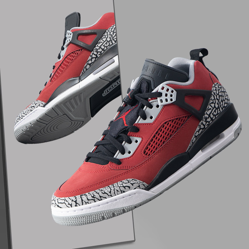 NIKE耐克男鞋JORDAN SPIZIKE官方正品26新款红色斯派克低帮篮球鞋