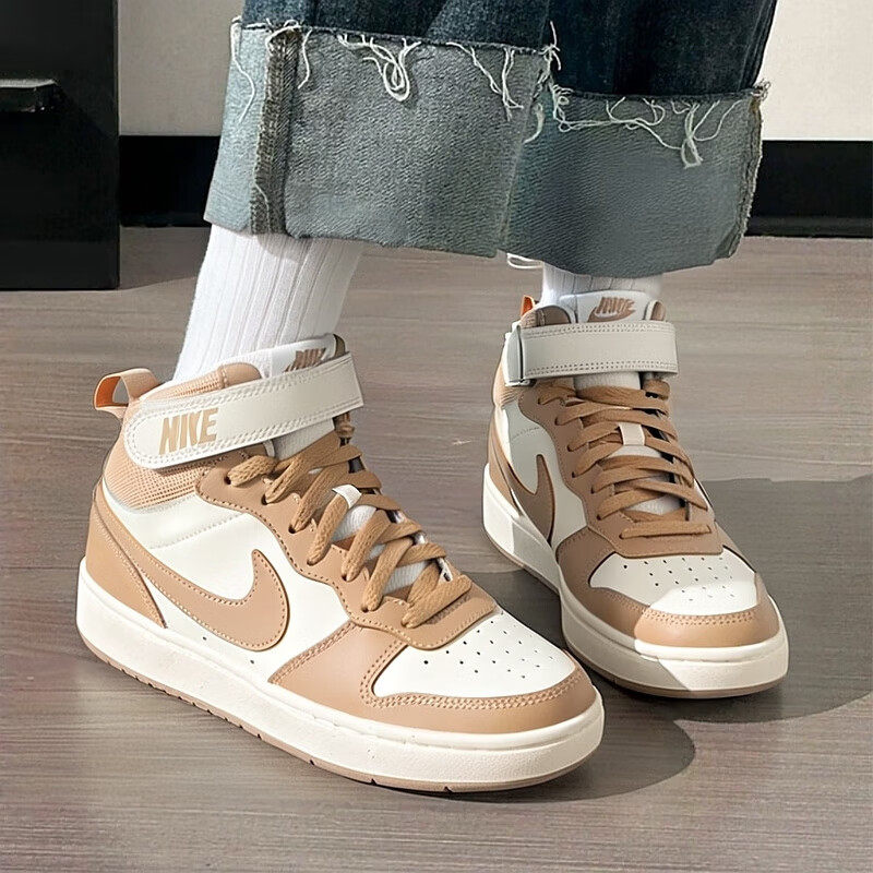 NIKE耐克官方正品女鞋春季新款魔术贴运动鞋中帮板鞋大童篮球鞋子,运动鞋new,运动休闲鞋,淘宝优惠券,粉丝福利购,淘宝优惠卷