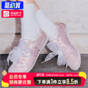 新款 26春季 时尚 低帮休闲鞋 MLB甜美缎面芭蕾仙风薄底鞋 运动鞋 女鞋
