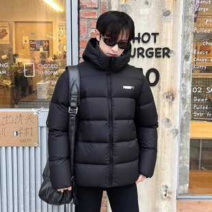 彪马男女同款官方正品黑色连帽羽绒服2025冬季新款保暖防风运动服