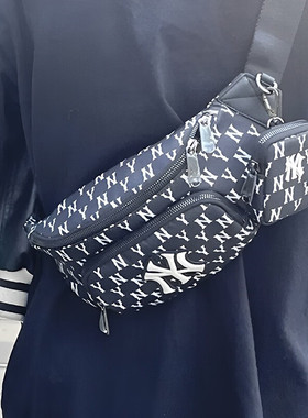 MLB官方正品运动包男包女包单肩包复古斜挎包骑行包休闲腰包背包