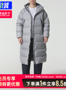 彪马长款羽绒服男款2025春秋新款WARMCELL保暖运动服连帽加厚外套