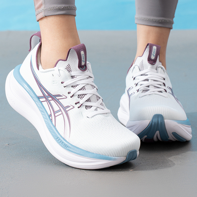 ASICS亚瑟士跑步鞋女鞋夏季新款运动鞋GEL-NIMBUS 28健身跑鞋