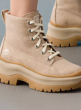 Timberland添柏岚官方女鞋高帮靴休闲舒适厚底复古抓地短靴A2R1A