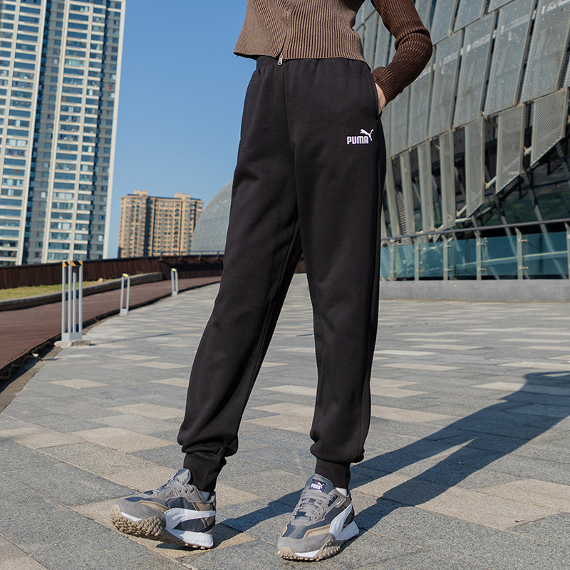PUMA彪马女裤官方正品黑色针织加绒长裤2026春季款束脚运动休闲裤,运动服/休闲服装,运动长裤,淘宝优惠券,粉丝福利购,淘宝优惠卷