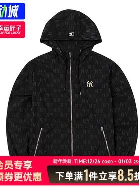 MLB官网外套男女装2025春季新款休闲运动服梭织风衣夹克3AWJM0444