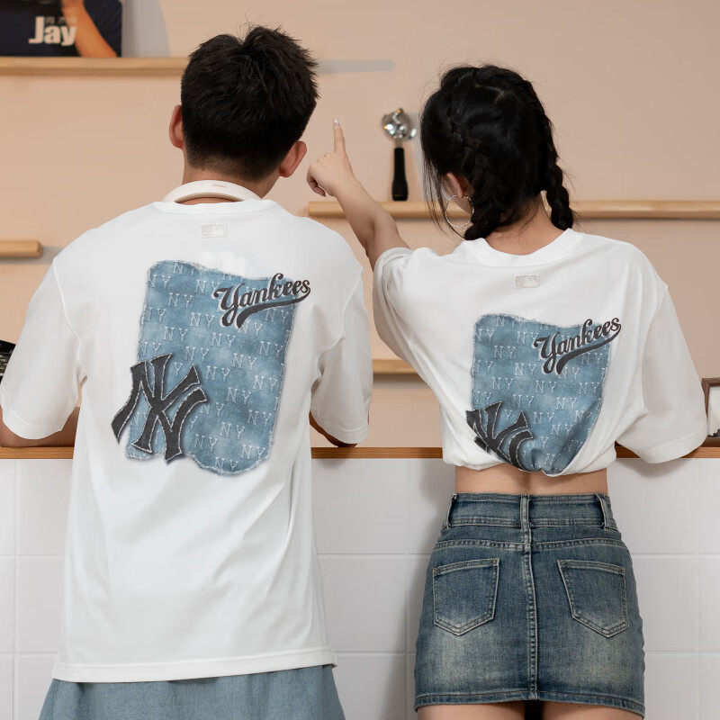 MLB正品纽约洋基男装女装2026夏季新款情侣运动服休闲短袖圆领T恤