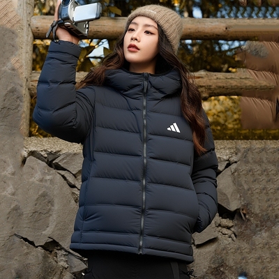 阿迪达斯官方正品羽绒服女装2025新款连帽运动上衣保暖羽绒外套男