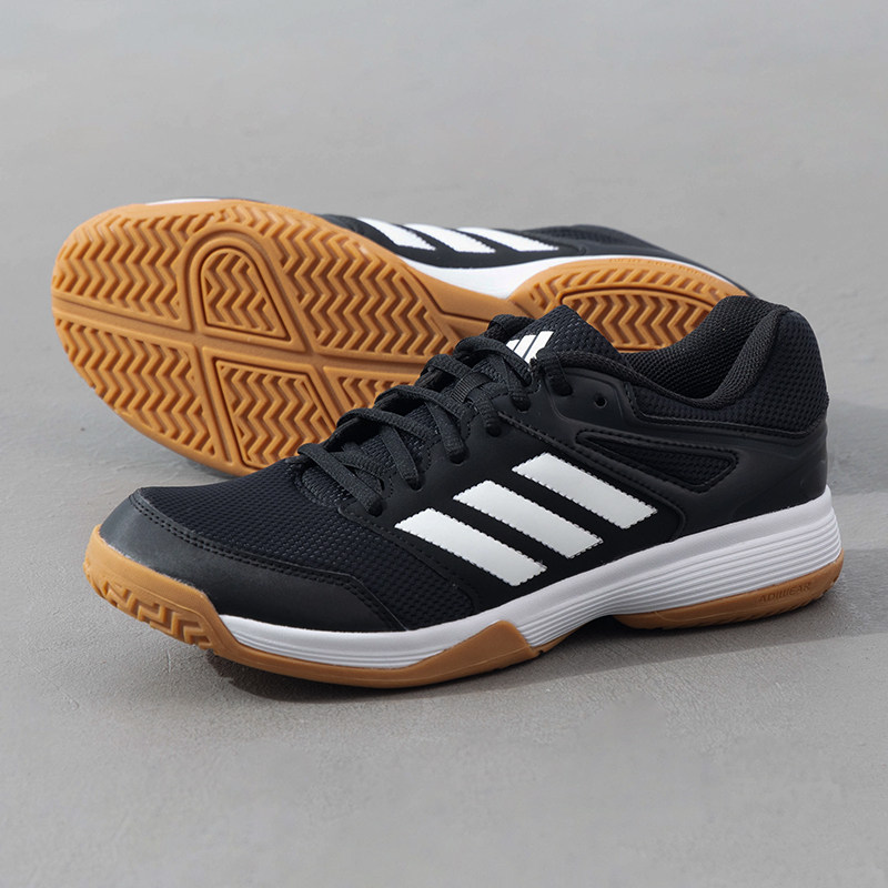 阿迪达斯官方男鞋女鞋秋季新款黑色网面训练鞋透气运动鞋羽毛球鞋
