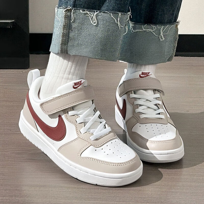NIKE耐克官方正品童鞋冬季新款儿童鞋低帮复刻鞋休闲鞋魔术贴板鞋