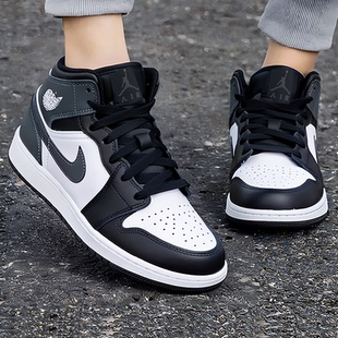 NIKE耐克官方正品女鞋25冬季新款AJ1女款中帮运动鞋休闲轻便板鞋