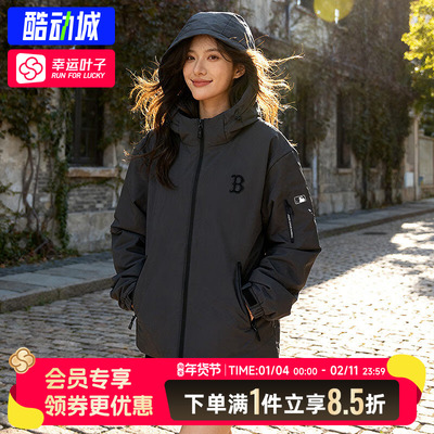 MLB官网保暖羽绒服2025冬季新款男女装外套宽松运动服3ADJB0156