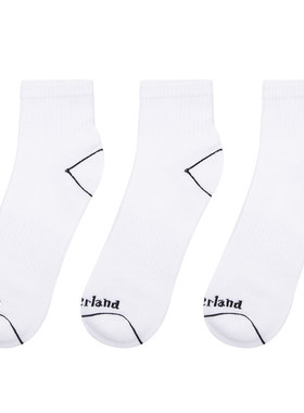 Timberland添柏岚袜子白色休闲袜日常户外中帮袜训练袜A2PU2100