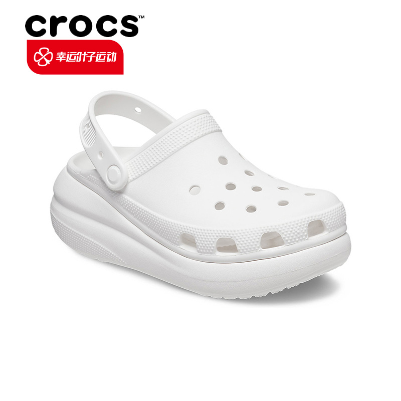 Crocs卡骆驰洞洞鞋泡芙男鞋女鞋厚底透气运动拖鞋休闲沙滩鞋凉鞋