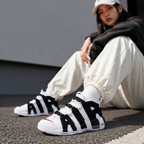 幸运叶子|耐克女鞋Air More Uptempo高帮复古运动鞋休闲篮球鞋女