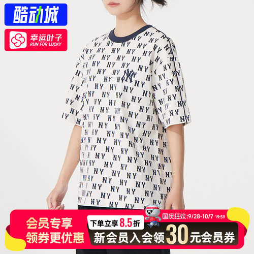 幸运叶子|MLB T恤男装女装26秋季运动服复古满标透气休闲短袖