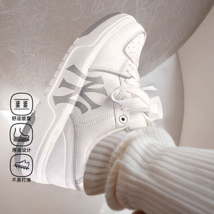 MLB板鞋男鞋女鞋2025冬季新款鞋子透气厚底鞋休闲鞋运动鞋小白鞋