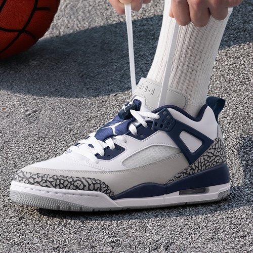 耐克男鞋官方正品JORDAN SPIZIKE LOW板鞋中帮白黑灰篮球鞋FQ1759