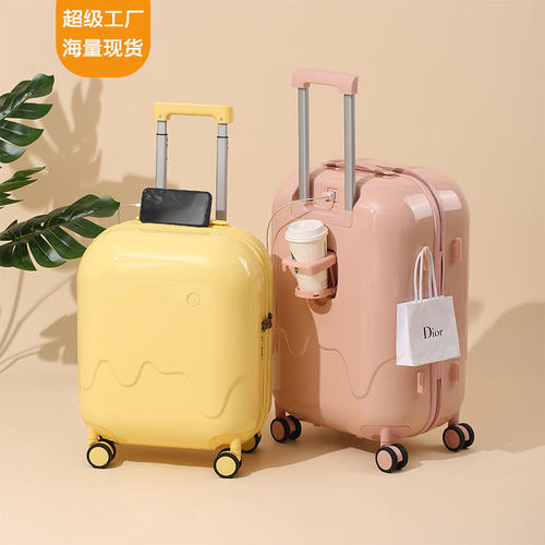 20寸登机箱ins行李箱女静音万向轮旅行箱可爱密码箱28超轻拉杆箱