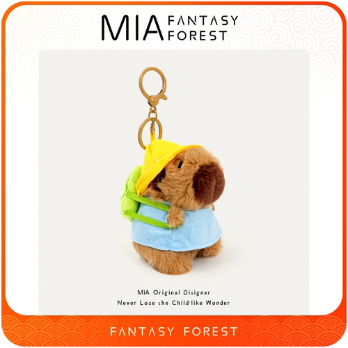 幼儿园背包卡皮巴拉可爱创意水豚毛绒玩偶书包包挂件小吊饰钥匙扣