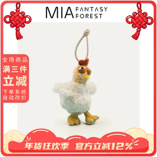 毛绒咕咕鸡玩偶下蛋鸡动物创意猎奇搞怪丑萌书包包挂件小东西挂饰