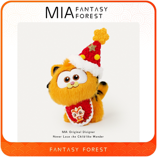 正版加菲猫可爱毛绒招财猫小玩偶书包包挂件新年礼物钥匙扣挂饰品