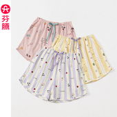 纯棉短裤 女夏季 卡通少女宽松休闲薄款 全棉家居裤 芬腾新款 单裤 睡裤