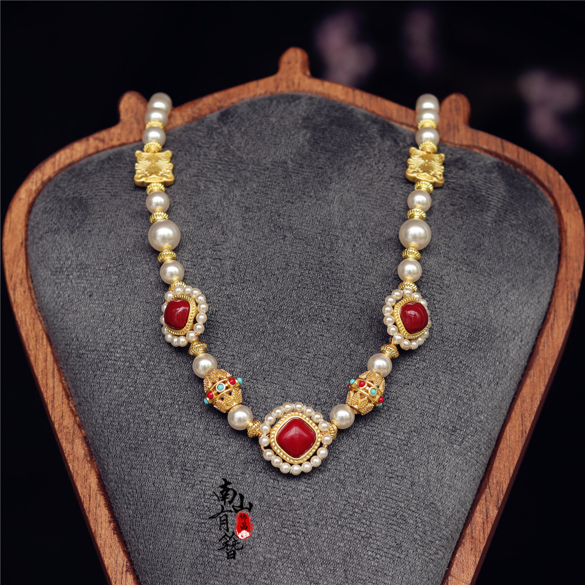 田曦薇武祯子夜归同款项链古风新中式珍珠璎珞国风汉服配饰轻奢唐,饰品/流行首饰/时尚饰品新,项链,淘宝优惠券,粉丝福利购,淘宝优惠卷