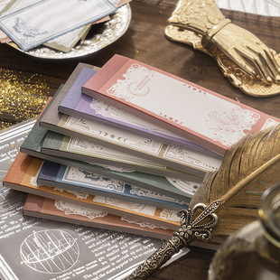 魔法月相特种纸便签本文艺无粘性可撕留言记事手账拼贴打底素材纸