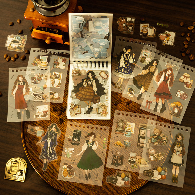 番茄酱少女咖啡味的日子系列贴纸