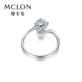 Mclon/Mancaron angular кольцо из 18-каратного золота с белыми бриллиантами, инкрустированное золотом, женское кольцо, свадебное предложение, подлинное