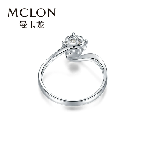 Mclon/Mancaron angular кольцо из 18-каратного золота с белыми бриллиантами, инкрустированное золотом, женское кольцо, свадебное предложение, подлинное