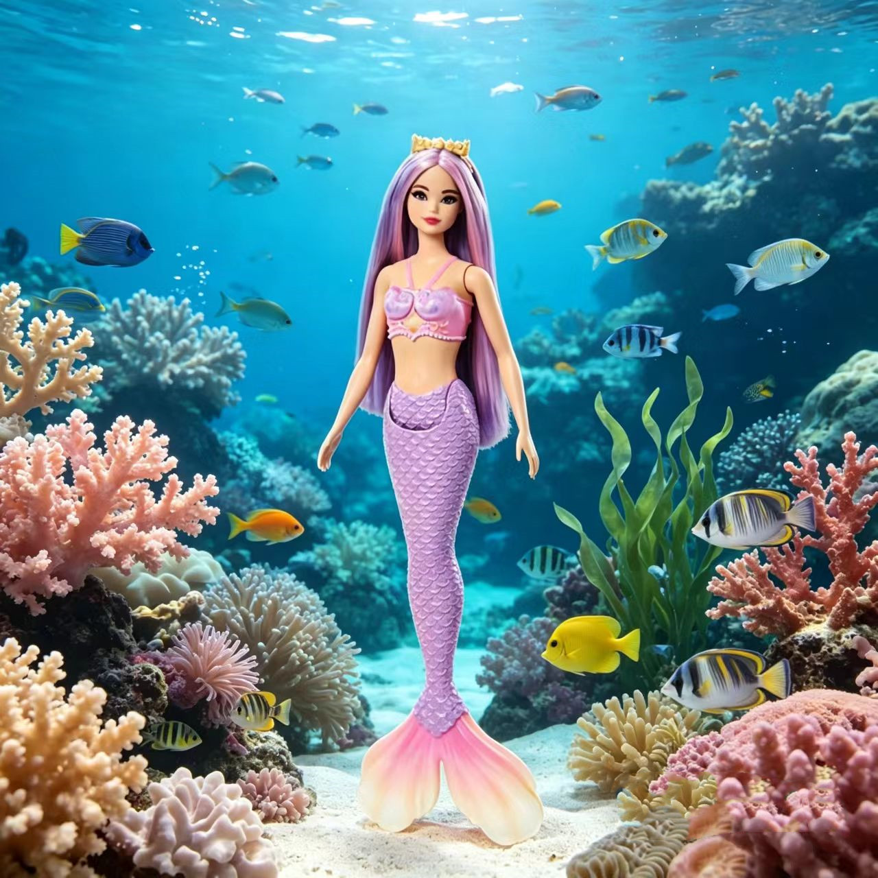 『小汤圆のTOY』芭比娃娃Barbie正版套装人鱼公主搭配女孩礼物