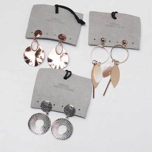 美国urban outfitters耳环三款小众设计earrings