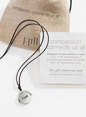 美国棉麻复古银色圆形刻字吊坠