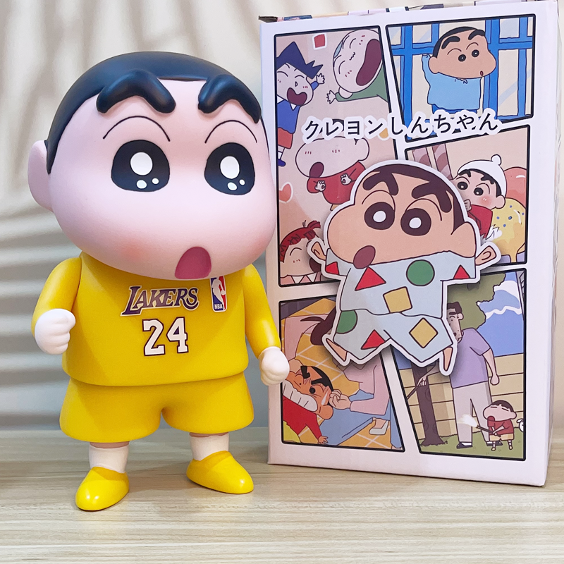 24号科比球衣蜡笔小新手办模型摆件梅西C罗纪念品公仔男友礼物