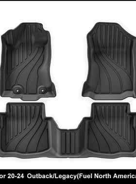 适用于20-24款斯巴鲁outback/legacy傲虎力狮汽车脚垫TPE脚垫跨境