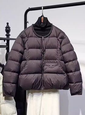 轻便保暖羽绒服宽松洋气50白鸭绒