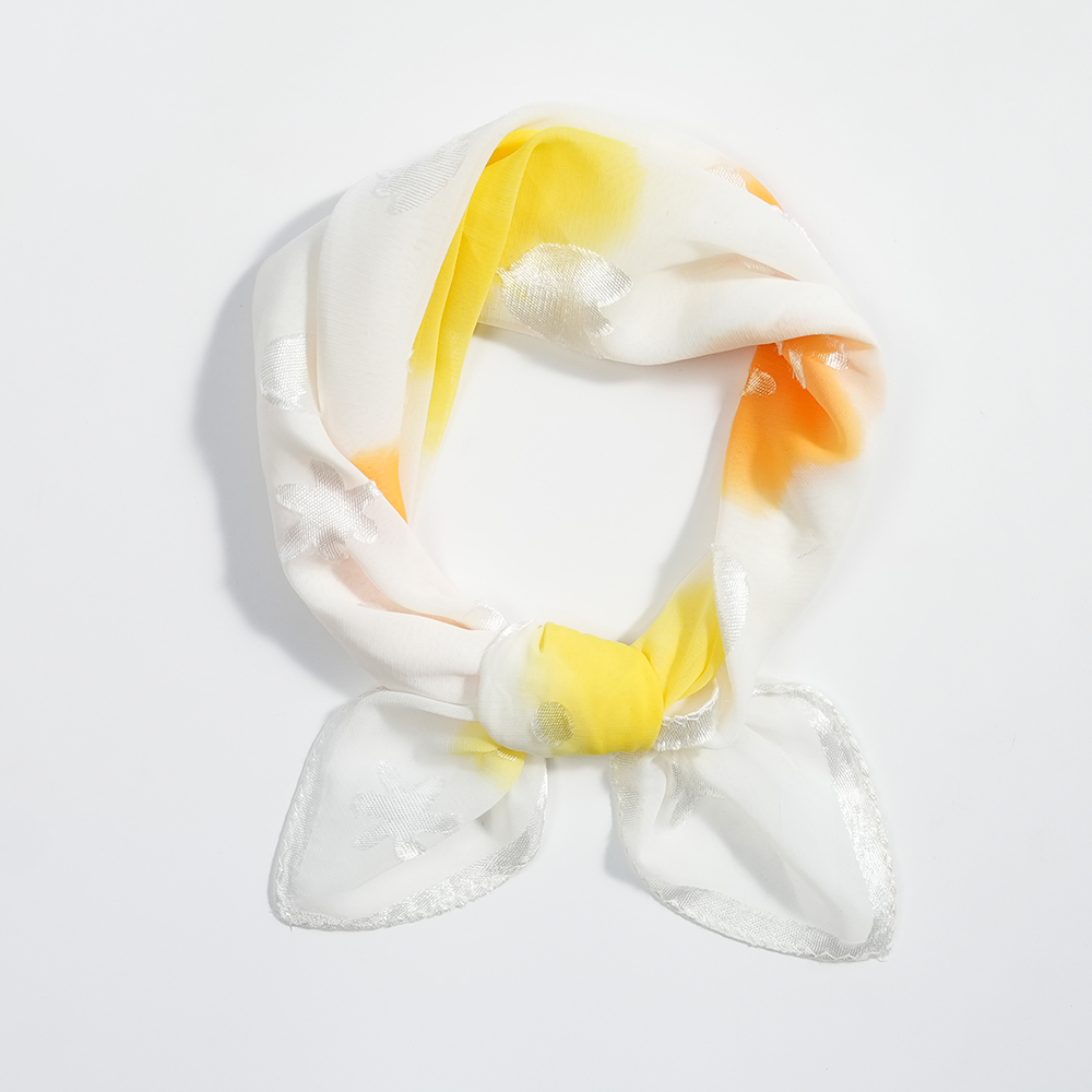 薄款50cm小方巾暗提花