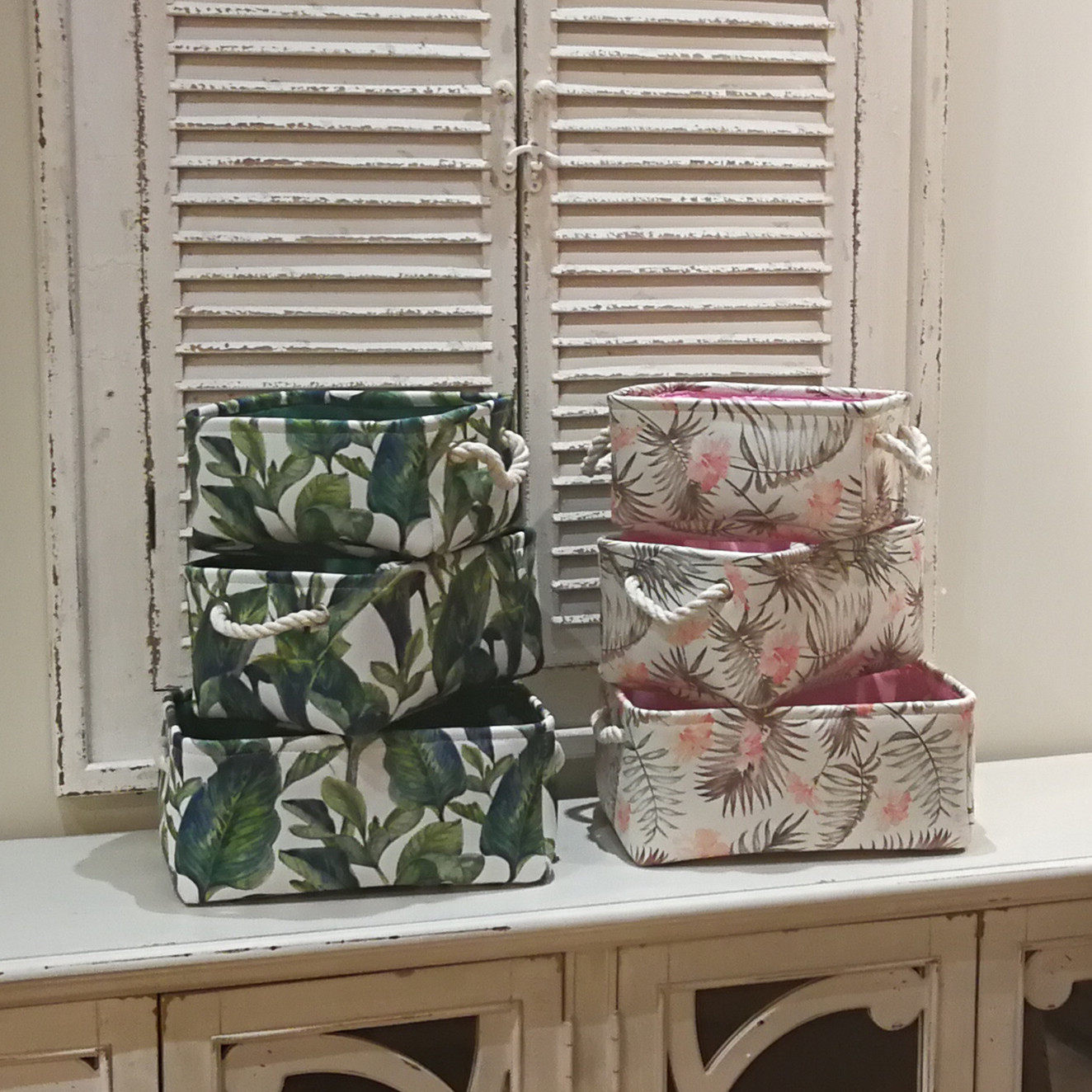 花朵树叶收纳筐ins风折叠收纳