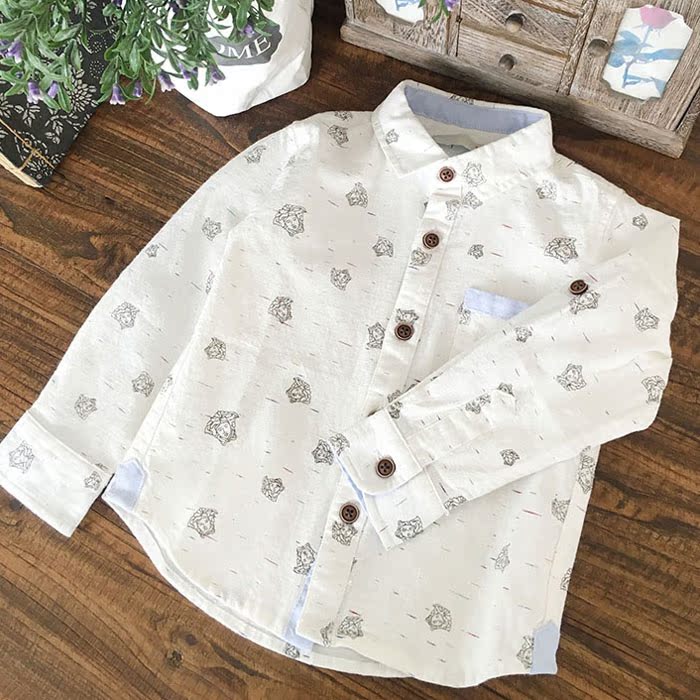 Chemise garcon à manche longue - Ref 2075831 Image 1