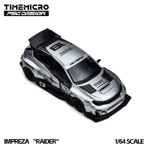 TM×PSC1:64 翼豹“突袭”银色Impreza 