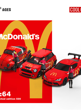 Cool Car 1:64 甲壳虫 MINI FJ40 麦当劳合集 合金车模 收藏 摆件
