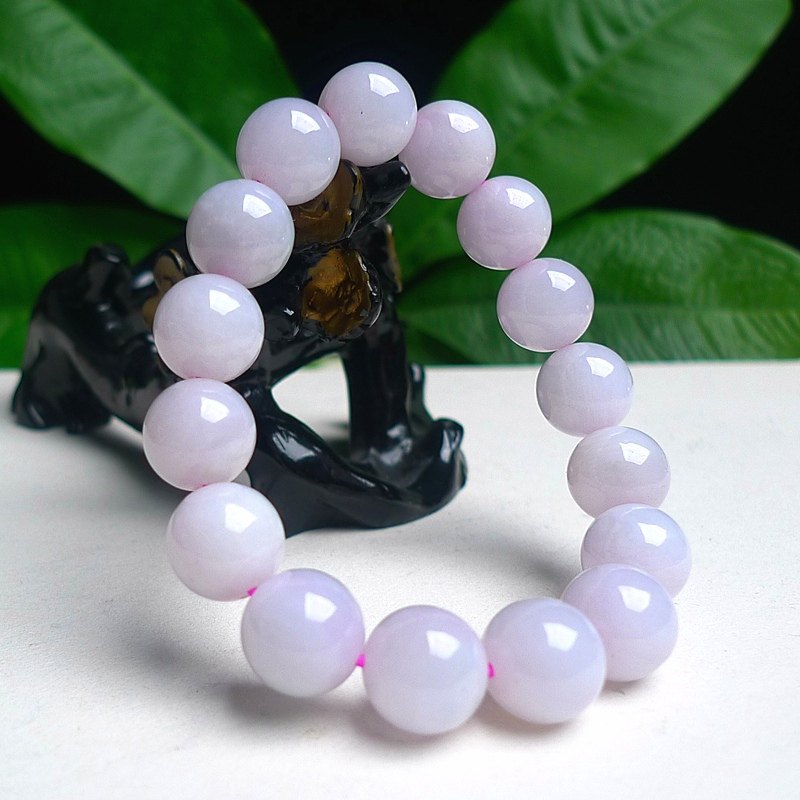 天然缅甸A货翡翠老坑真品淡紫粉紫圆珠手串玉珠链男女款包邮带证,珠宝/钻石/翡翠,手链/手串,淘宝优惠券,粉丝福利购,淘宝优惠卷