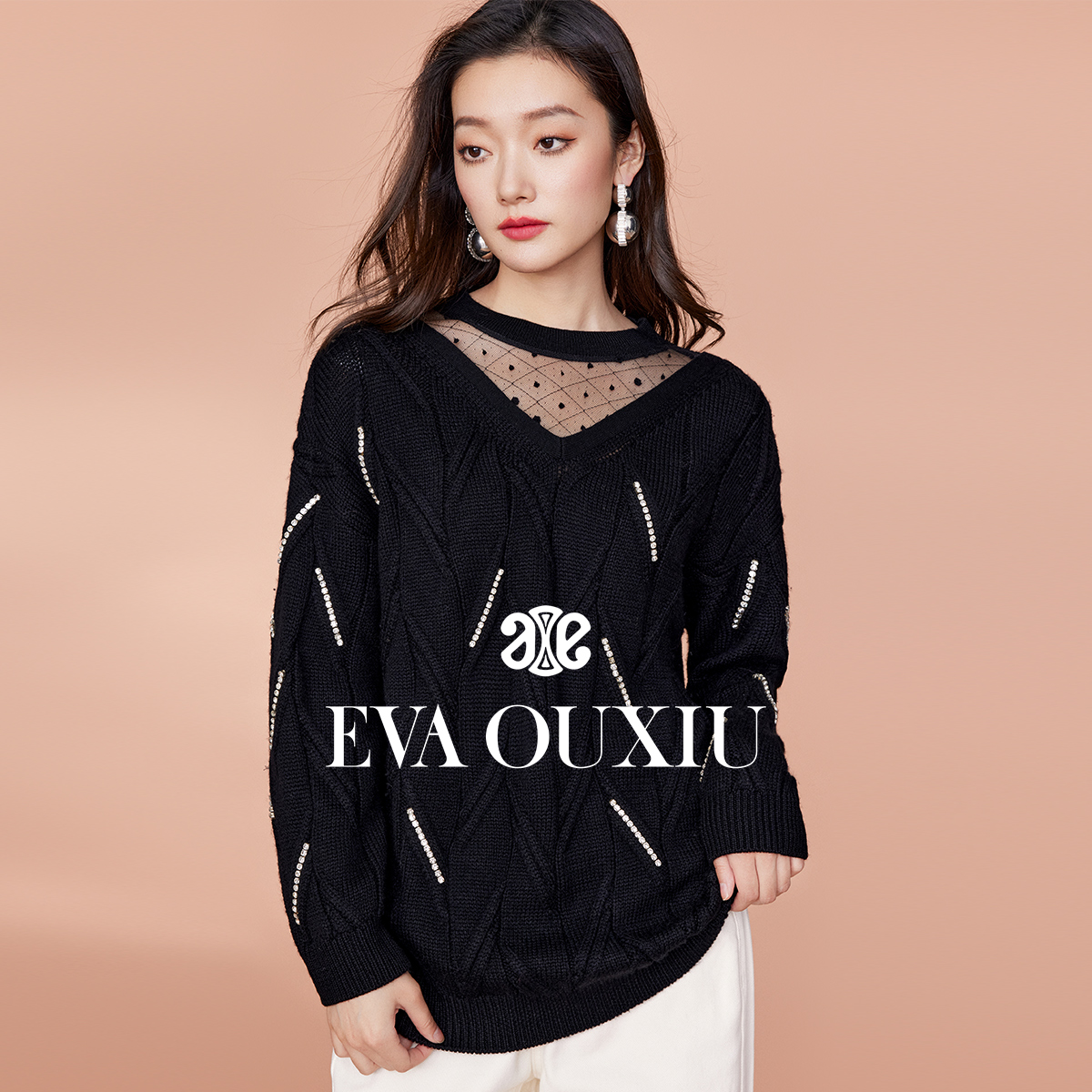 OUXIU/欧袖通勤风宽松