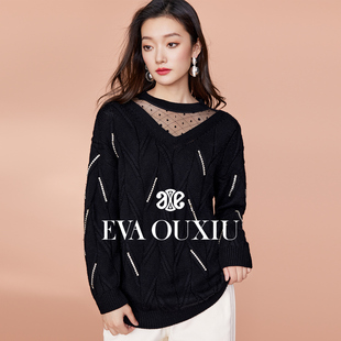 伊华欧秀针织衫 OUXIU EVA 毛衣E35ZM0906 限时直降