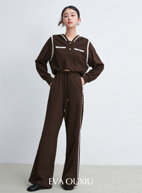 【限时直降】伊华欧秀休闲风时尚套装长袖棉质卫衣长裤51WTZ0040